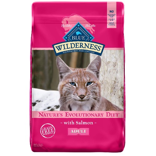 Blue Buffalo Wilderness High Protein, Natural Adult Dry Cat Food, Salmon 11-lb - Salmon 11 Pound (Pack of 1)