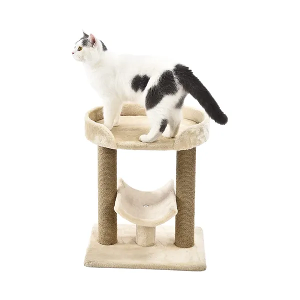Amazon Basics Cat Tree with Platform, Scratching Posts - Beige Platform