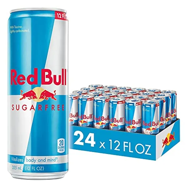 Red Bull Energy Drink, Sugar Free, 12 Fl Oz, 24 Cans