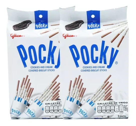Paquete 2pzs Pockys Familiar Poki Snak 117g Dulce Japones 