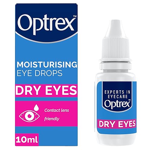 Optrex Moisturising Eye Drops for Dry Eyes, 10ml, Eye Drops, Dry Eyes, Eye Drops for Dry Eyes Contact Lenses, Provides Relief for Irritation, Moisturises Dry Eyes, Eyes, Irritations and Inflammations