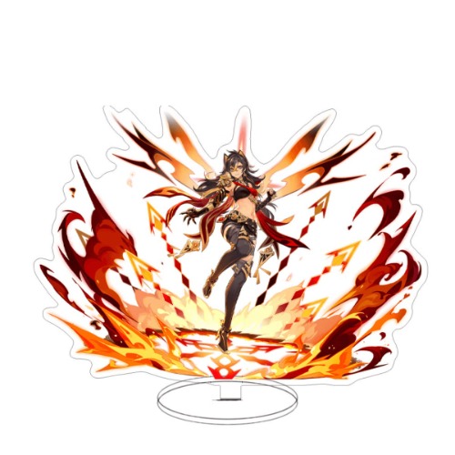 Sonsoke Genshin Impact Anime Figure Stand Game Figure Acrylic Peripheral Ornaments Cosplay Collections (Dehya) - Dehya