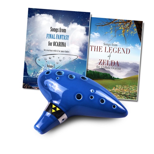 12 Hole Tenor Ocarina with Zelda Songbook and  Final Fantasy Songbook | Default Title