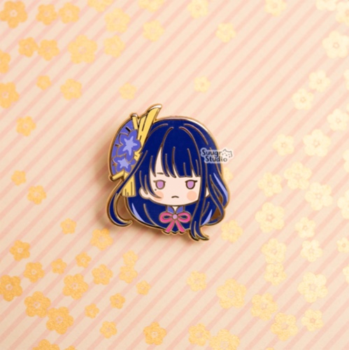 Genshin Impact Raiden Shogun Baal & Yae Miko Hard Enamel Pin - Raiden / [A Grade] / Locking Clasps