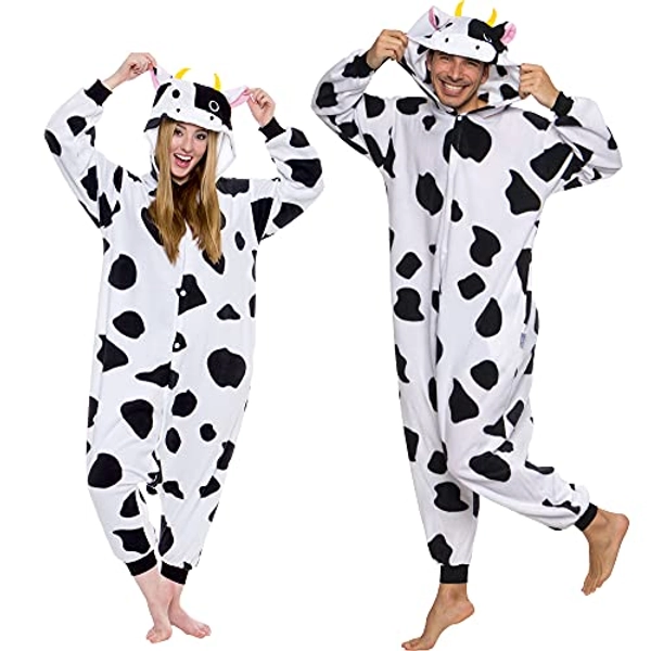 Adult Onesie Halloween Costume - Animal and Sea Creature - Plush One Piece Cosplay Suit for Adults, Women and Men FUNZIEZ!
