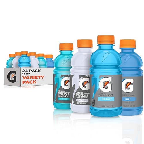 Gatorade Frost Thirst Quencher, Variety Pack 2.0, 12 Fl Oz (Pack of 24) - Frost Variety Pack - 12 Fl Oz (Pack of 24)
