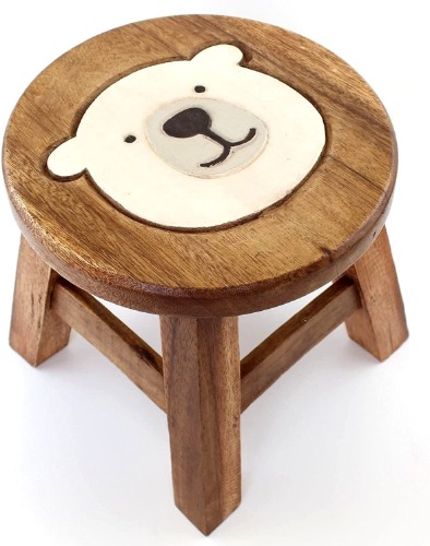 Wooden Chair, Natural Goods, Round Stool, Hawaiian Miscellaneous Goods, Polar Bear