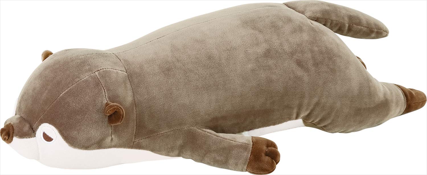 りぶはあと 抱き枕 プレミアムねむねむアニマルズ カワウソのくるり Mサイズ(全長約56cm) ふわふわ もちもち 58209-33 - 抱き枕 - カワウソのくるり