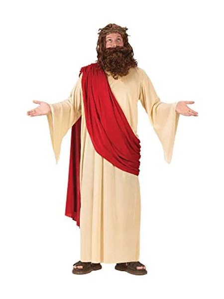 FunWorld Men's Jesus Costume - One Size - Crème/Red