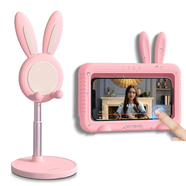 Cute Bunny Phone Stand and Cute Shower Phone Holder