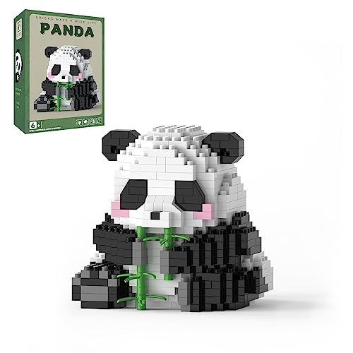 MJDDJA Mini Building Blocks- Bamboo Panda, Party Favors- Micro Blocks Panda Toy for Kids 6 7 8 9 10+, Mini Blocks Building Sets for Adults, Easter/Birthday for Boys and Girls(504PCS) - Panda B-5