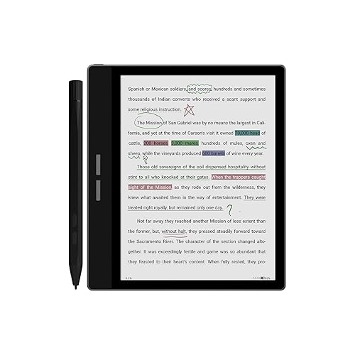Bigme B751C Color Ebook Reader 7 Inch E-Ink Paper Tablet for Notes Taking, Reading and Writing (Case and Stylus Included)
