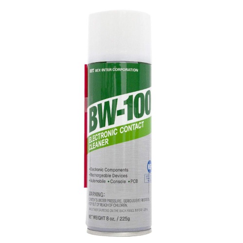 BW-100 Non-Flammable Electronic Contact Cleaner Aerosol Spray- Safely Cleans Joycons, Computers, PCB and More - Removes dust, Dirt and contaminants on Contacts - Quick Dry|8oz/225g | - 8 Ounce (Pack of 1)