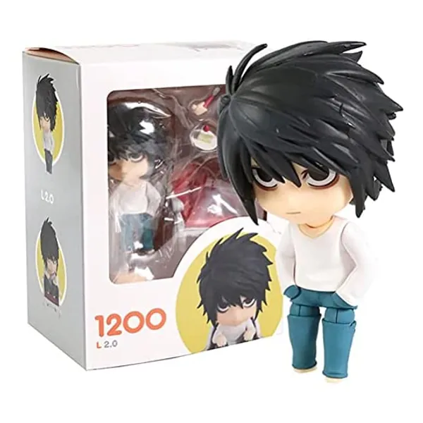 
                            BATYY Death丨Note L·Lawliet - Q Version Nendoroid Interchangeable Face Movable Figure PVC Anime Cartoon Game Character Model Statue Figure Toy Collectibles
                        