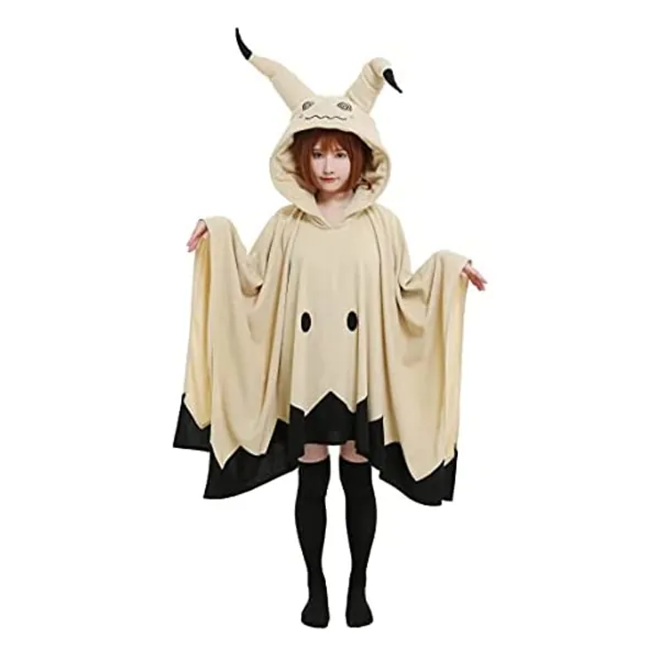 
                            Haikyuu Adult Mimikyu Cosplay Costume Cute Hooded Blanket Home Wear Cape Cloak with Ears Gloves
                        