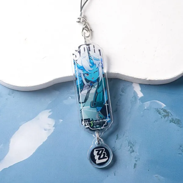 Zenless Zone Zero Acrylic Charm ZZZ New Eridu Agents Phone Lanyard - Soukaku