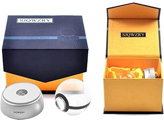 SJQWZRY 3D Crystal Ball LED Night Light Base Changes Color Toy Night Light Child Christmas Present (Gen-gar)