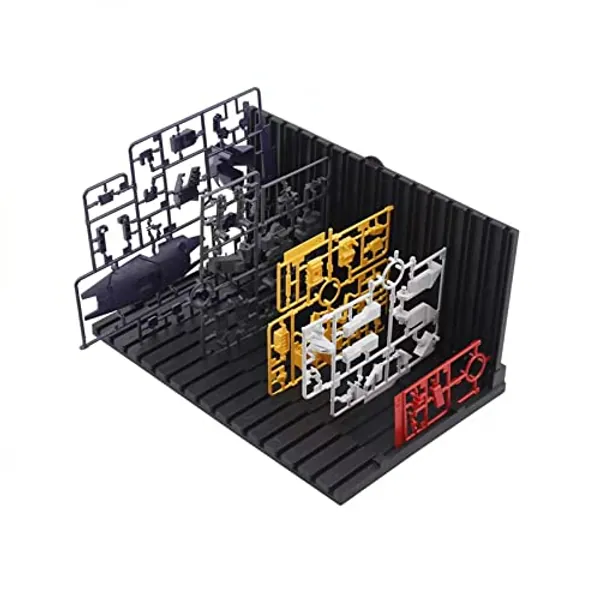 Starmoonn Model Part Placement Rack,Model Shelf,Model Classification,The Shelf is Suitable for Making Gundam Hobby Models and Various Role Models, Black