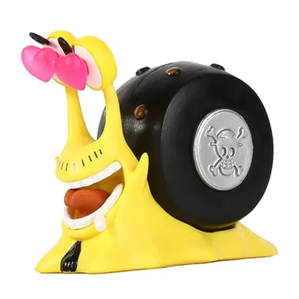 liluwushe Transponder Snail Phone Bug PVC Material, 2.75in/7cm Size - Ideal for Collecting, Decorating, and Anime Fans' Delight（Sanji） - Little Sanji