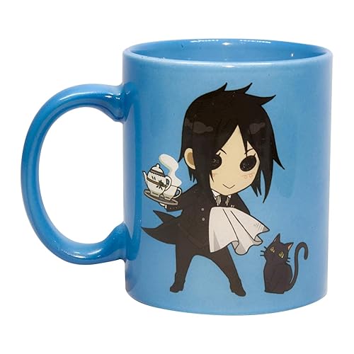 Black Butler Mug Chibi Sebastian and Cat Coffee Mug