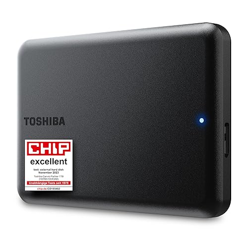 Toshiba Disco Duro Externo HDTB510EK3AB 1 TB 1 TB HDD 1 TB SSD - Canvio Partner - 1TB
