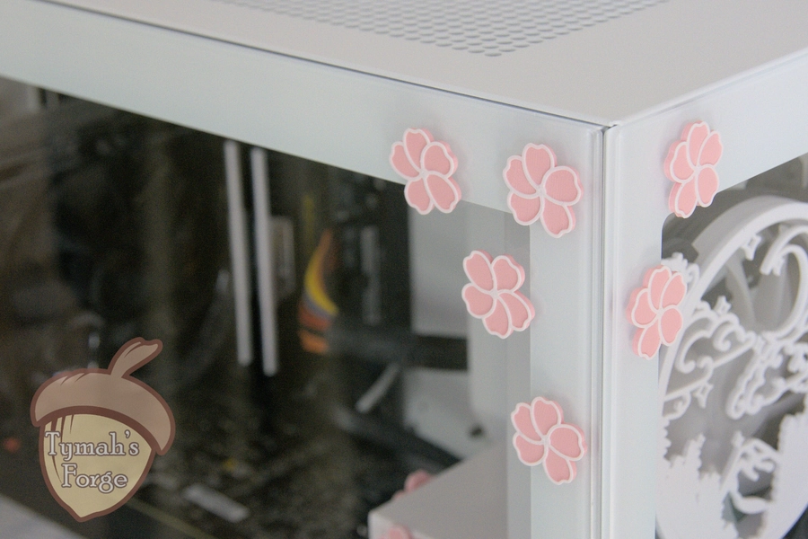 Stick-on Plates | Sakura Cherry Blossom | Decorative Stick-on Plates to Accessorize and Decorate your Gaming PC and Setup