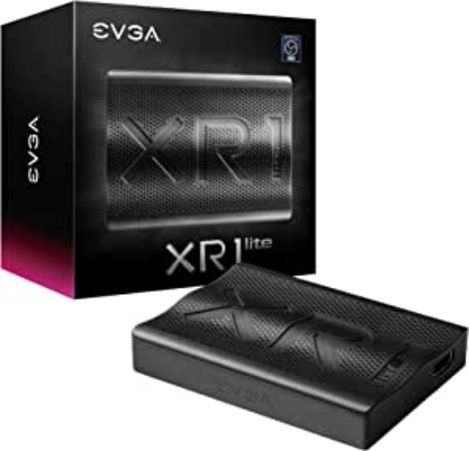 EVGA XR1 lite Capture Card, Certified for OBS, USB 3.0, 4K Pass Through, PC, PS5, PS4, Xbox Series X and S, Xbox One, Nintendo Switch, 141-U1-CB20-LR - Capture Card XR1 lite