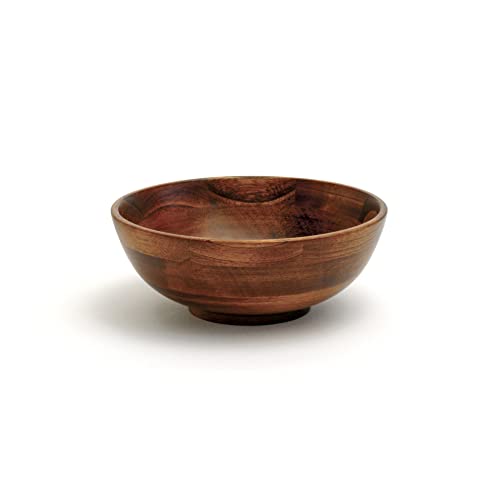 Lipper International Cherry Finished Footed Serving Bowl for Fruits or Salads, Small, 7" Diameter x 2.75" Height, Single Bowl - Small - Bowl