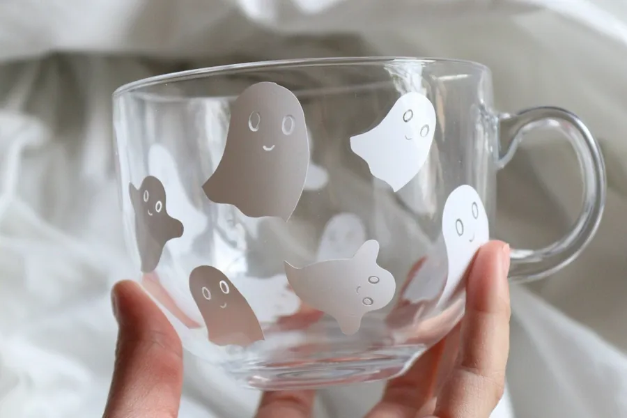 Clear Ghost Mug, 16 Oz. Glass Mug