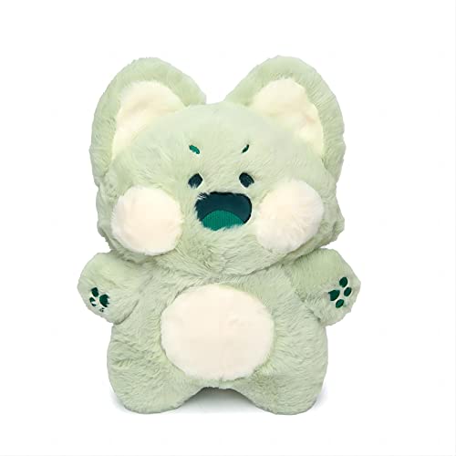 Alwoligag Cat Plush Kawaii Toy,Cat Stuffed Animals,Pillow Cat Soft Pillow, Cute Cat Plushies Gift for Girlfriend and Kids(12 inch) - Medium - Green