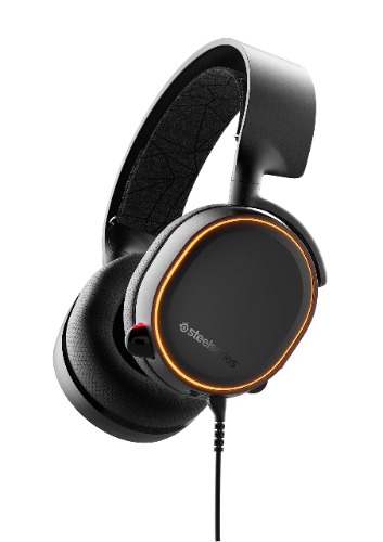 SteelSeries Arctis 5 Gaming Headset - DTS Headphone:X v2.0 7.1 Surround Sound - RGB Illuminated Earcups - for PC and PS4 - Black - Headset
