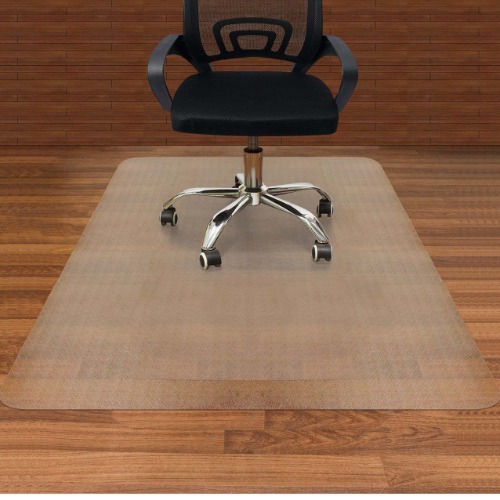 AiBOB Office Chair Mat for Hardwood Floors, 36 X 48 in, Heavy Duty Floor Mats for Computer Desk, Easy Glide for Chairs, Flat Without Curling, Clear - 48'' x 36'' Rectangle Clear
