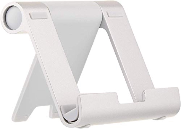 Amazon Basics Multi-Angle Portable Stand for iPad Tablet, E-reader and Phone - Silver - Silver