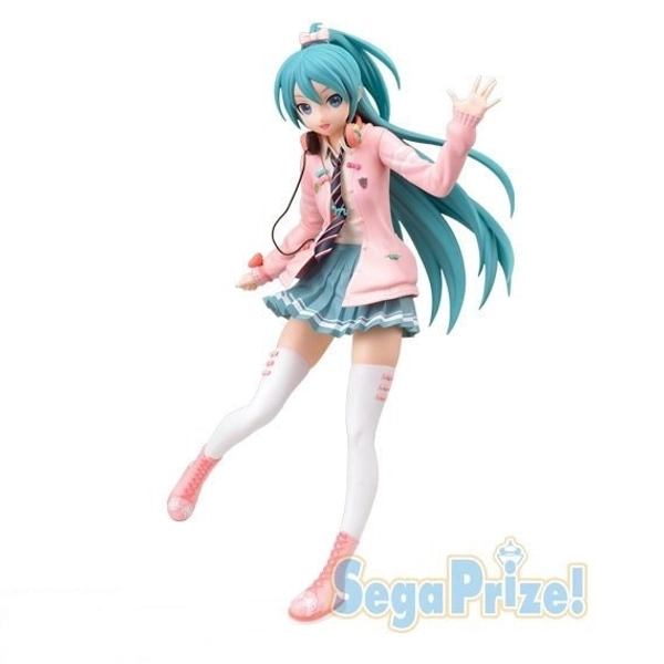 Hatsune Miku Ribbon Girl - Super Premium Figure Project Diva - Vocaloid Authentic Sega JAPAN rare