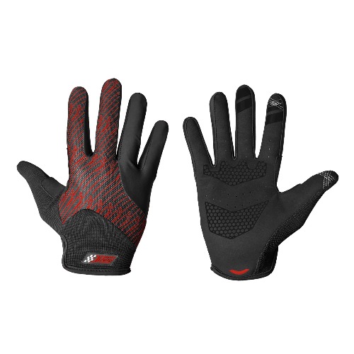 DAPPER RACING | SIMRACING Red Edition Gloves | Touchscreen Friendly | Palm Reinforcement | Non-Slip Silicone for Optimal Grip | Lightweight and Breathable | Designed for Simracers