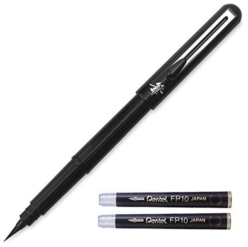 Arts Portable Pocket Brush Pen (Medium Point), 1Pen & 2Refills - 