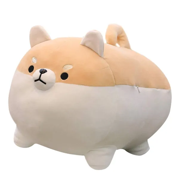16" Shiba Inu Plush Corgi Plush Stuffed Animal Kawaii Plush Soft Pillow Doll Dog, Dog Plush Toy Gifts for Family, Friends, Kids (Brown)