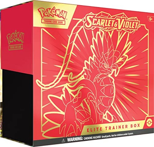 Pokemon TCG: Scarlet and Violet Elite Trainer Box - Koraidon Red (1 Full Art Promo Card, 9 Boosters and Premium Accessories) - Single