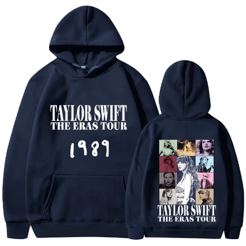 KANY Women's TS 1989 Printed Crewneck Sweatshirts Taylor Tour Merch Swift Fans Club Pullover Sweatshirt Taylor The Eras Swift Lightweight Hoodies for Adult Navy/XXL