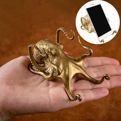 Brass Octopus Device Stand Holder