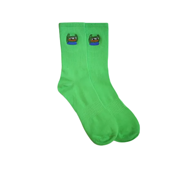 HYPERS Embroidered Socks Green