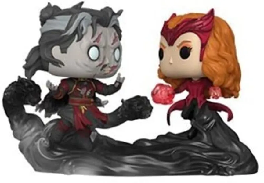 Funko Pop! Moment Marvel: Doctor Strange Multiverse of Madness - Dead Strange and Scarlet Witch, Multicolor, 60915 - 