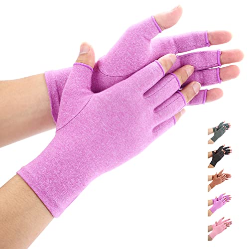 Duerer Arthritis Handschuhe - Compression Handschuhe f¨¹r Rheumatoide & Osteoarthritis - Handschuhe bieten arthritische Gelenkschmerzen Linderung der Symptome - M?nner und Frauen(Lila, S) - Lila - S