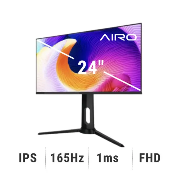 AIRO AIO24X 165Hz 1080P 24 Inch IPS Gaming Monitor - AIO24XE in Airo Indonesia | Tokopedia