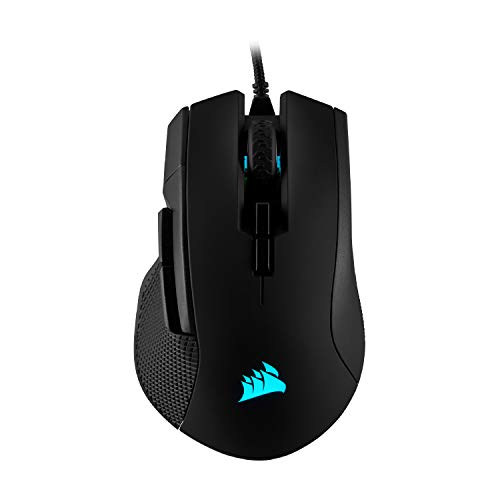 CORSAIR IRONCLAW RGB Wired FPS/MOBA Gaming Mouse - 18.000 DPI - 7 Programmierbare Tasten - Designed Für Große Hände - iCUE Kompatibel - PC, Mac, PS5, PS4, Xbox - Schwarz - Wired