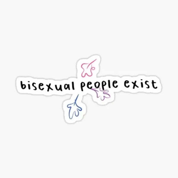 bisexual people exist Sticker by Pinu92