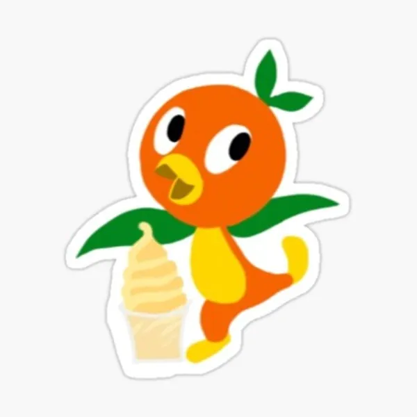 Ice Cream Bird Sticker by Abby C