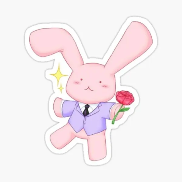 Ouran High School Host Club - Usa-Chan peeker Sticker by ARTM4T4Z