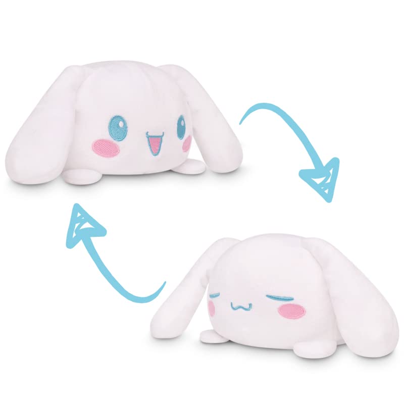 TeeTurtle | The Officially Licensed Reversible Sanrio Plushie | Cinnamoroll | Show Your Mood Without Saying a Word! - Cinnamoroll