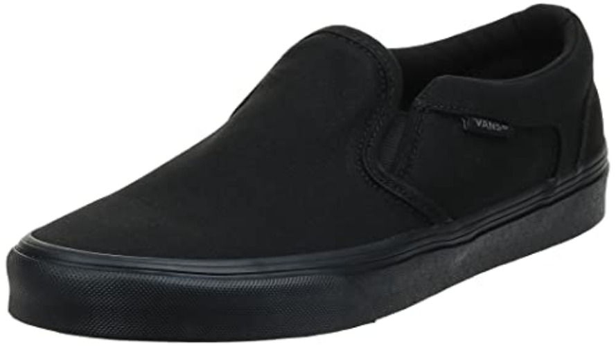 Vans Unisex Old Skool Classic Skate Shoes - 10 - Black Canvas Black B